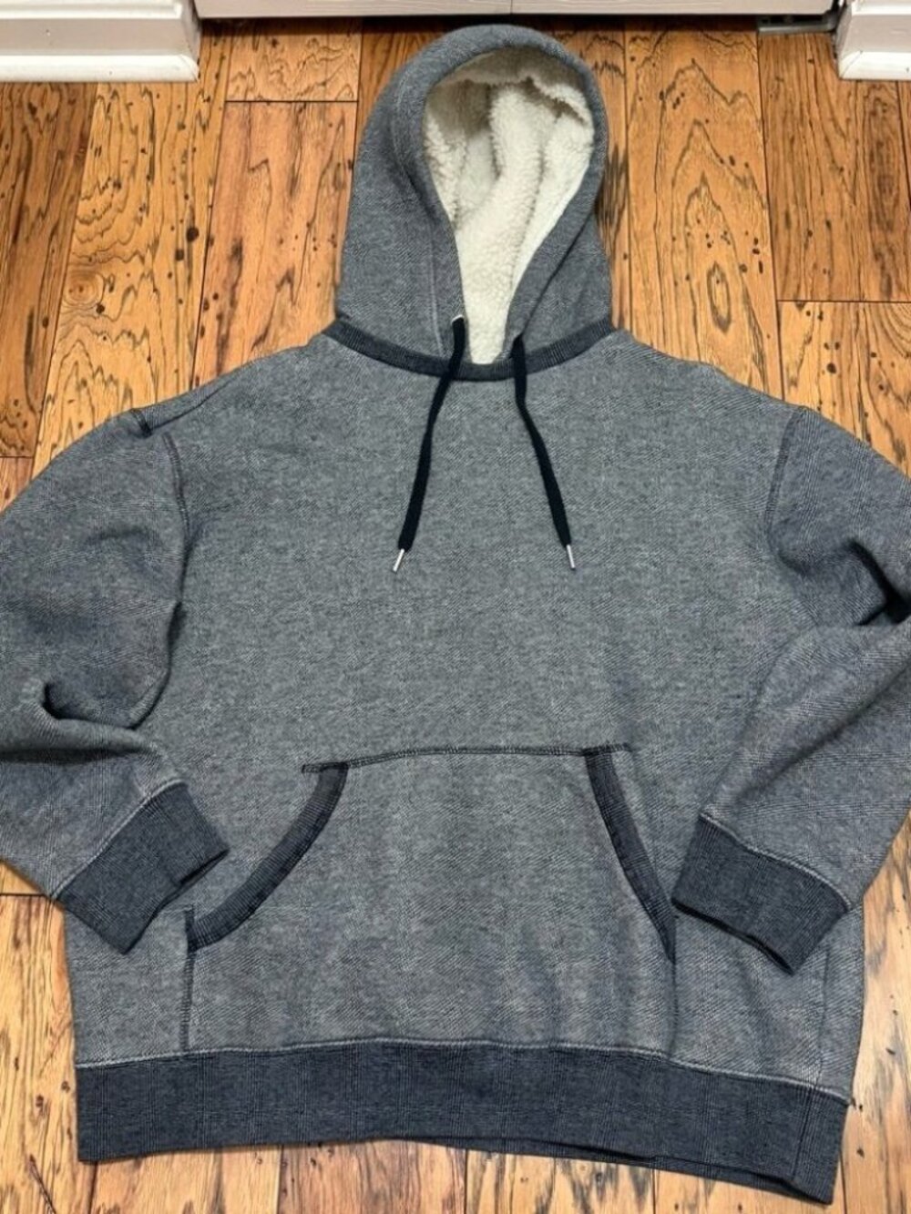 H&M Charcoal Gray Hooded Sweatshirt